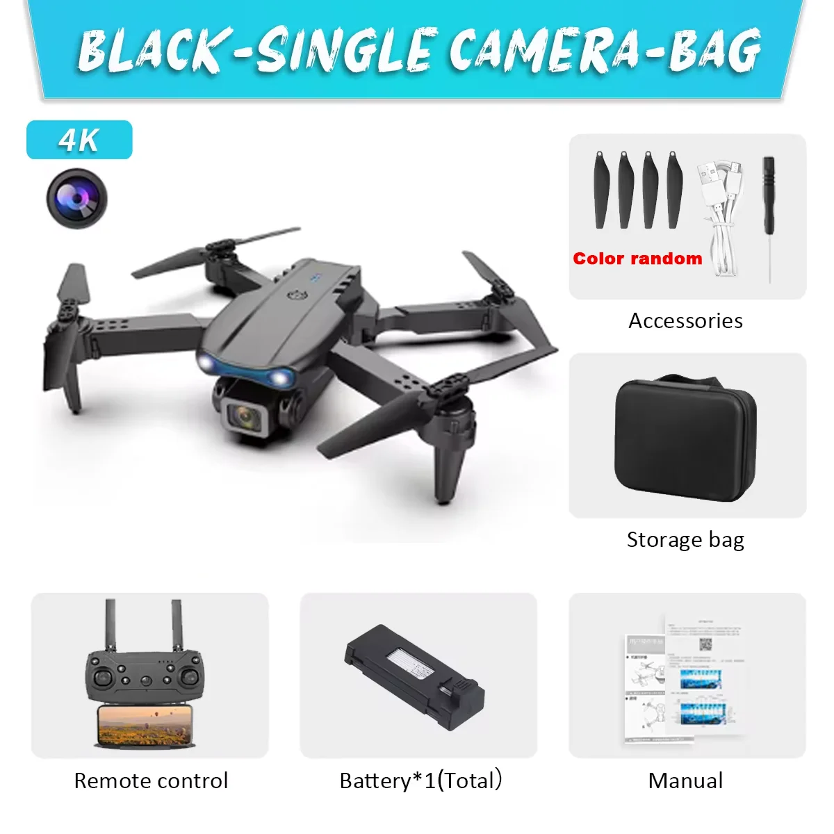 Eachine Drone E58 - โดรนกล้องคู่ E99Pro HD พร้อม WiFi FPV