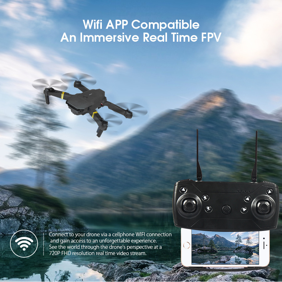 E88ใหม่/E58ถ่ายภาพทางอากาศแบบม - Eachine Drone E58 บทวิจารณ์และราคา